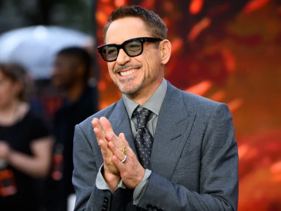 Robert Downey Jr at an awards ceremony
